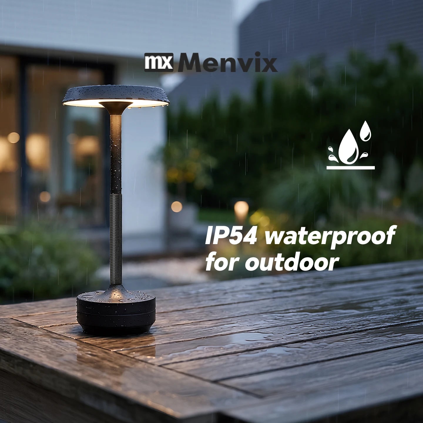 Portable Cordless LED Table Lamp 5000mAh Battery Stepless Dimming for Restaurant Outdoor Party Camping  Atmosphere Night Light