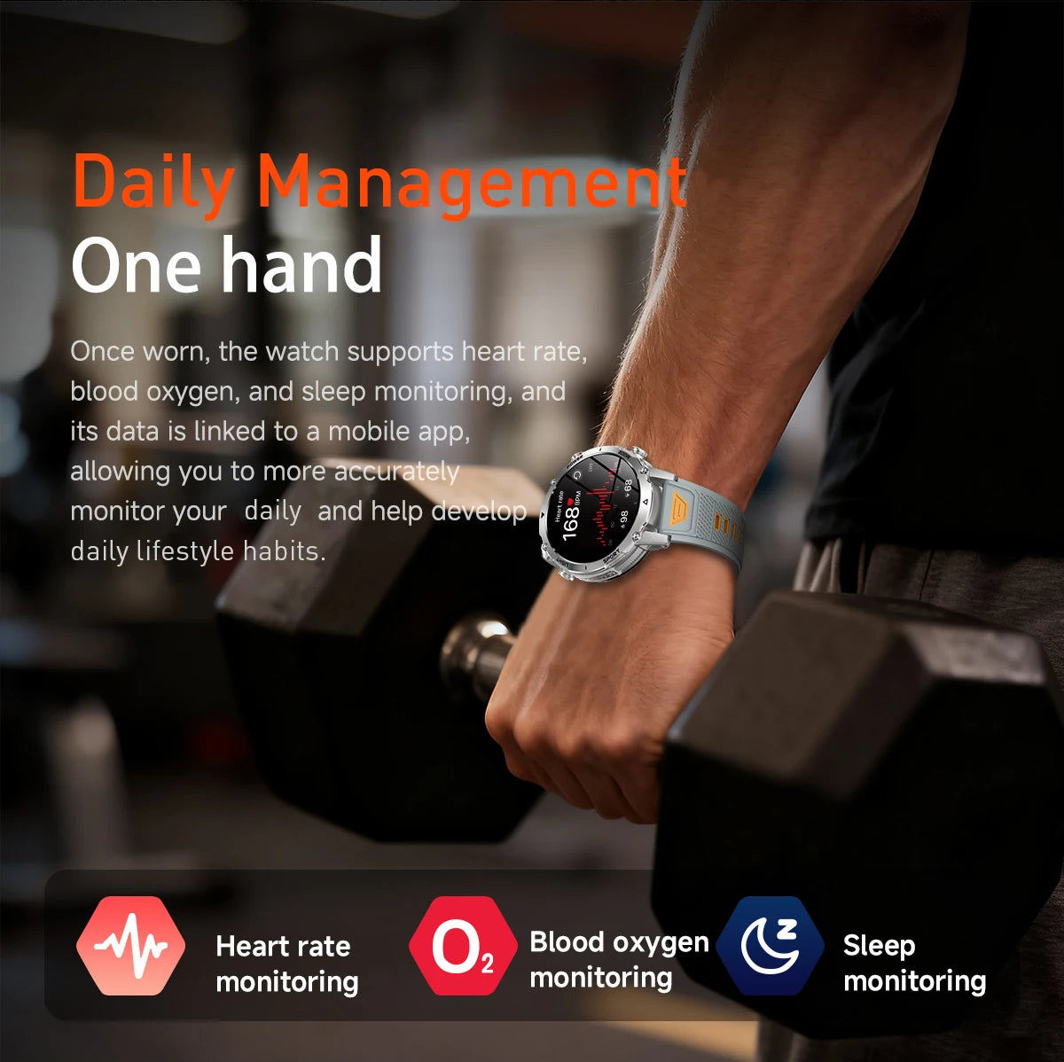 LIGE Men Smart Watch 1400 mAh 1.7 Inch Screen Bluetooth Call Voice Assistant Watch Sport Fitness IP68 Waterproof Smartwatch 2026