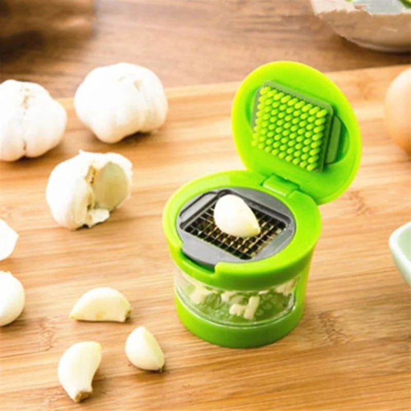 NEW Stainless Steel Manual GarlicPress Household Garlic Kitchens GarlicCutter Minced Machine Tool Kitchen Gadget Accessories