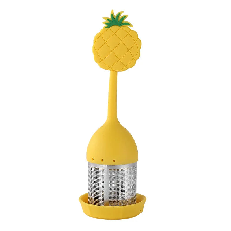 Creative 304 stainless steel silicone tea ball tea maker flamingo tea filter summer theme tea filter