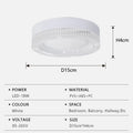 Modern LED Ceiling Light AC85-265V Circular Crystal Home Light 18W 24W 36W 48W Living Room Bedroom Kitchen Indoor Lighting