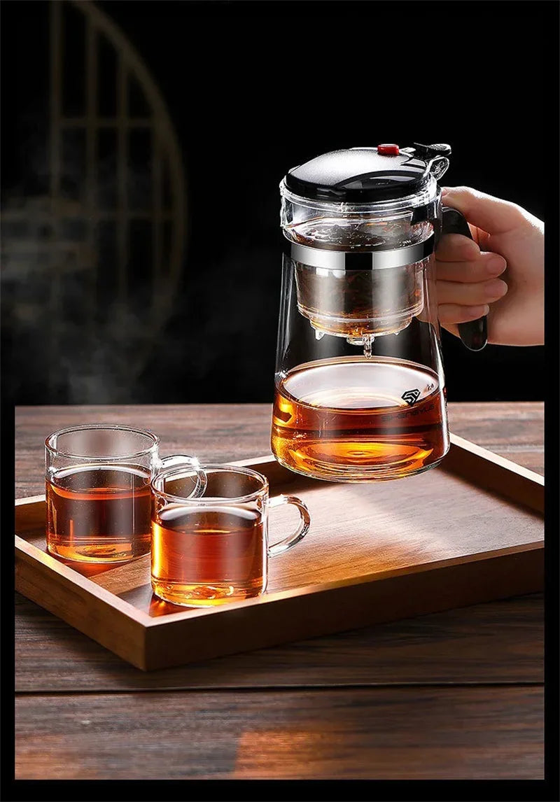 500ml-1800ml  Glass Teapot  Borosilicate Glass Split Type Teapot Heat Resistant Glass Teapot Tea Part Gift Idea Household