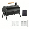 Portable Charcoal Grill - Compact Double Grill with Grill Plate for Camping, Picnics and Garden Use
