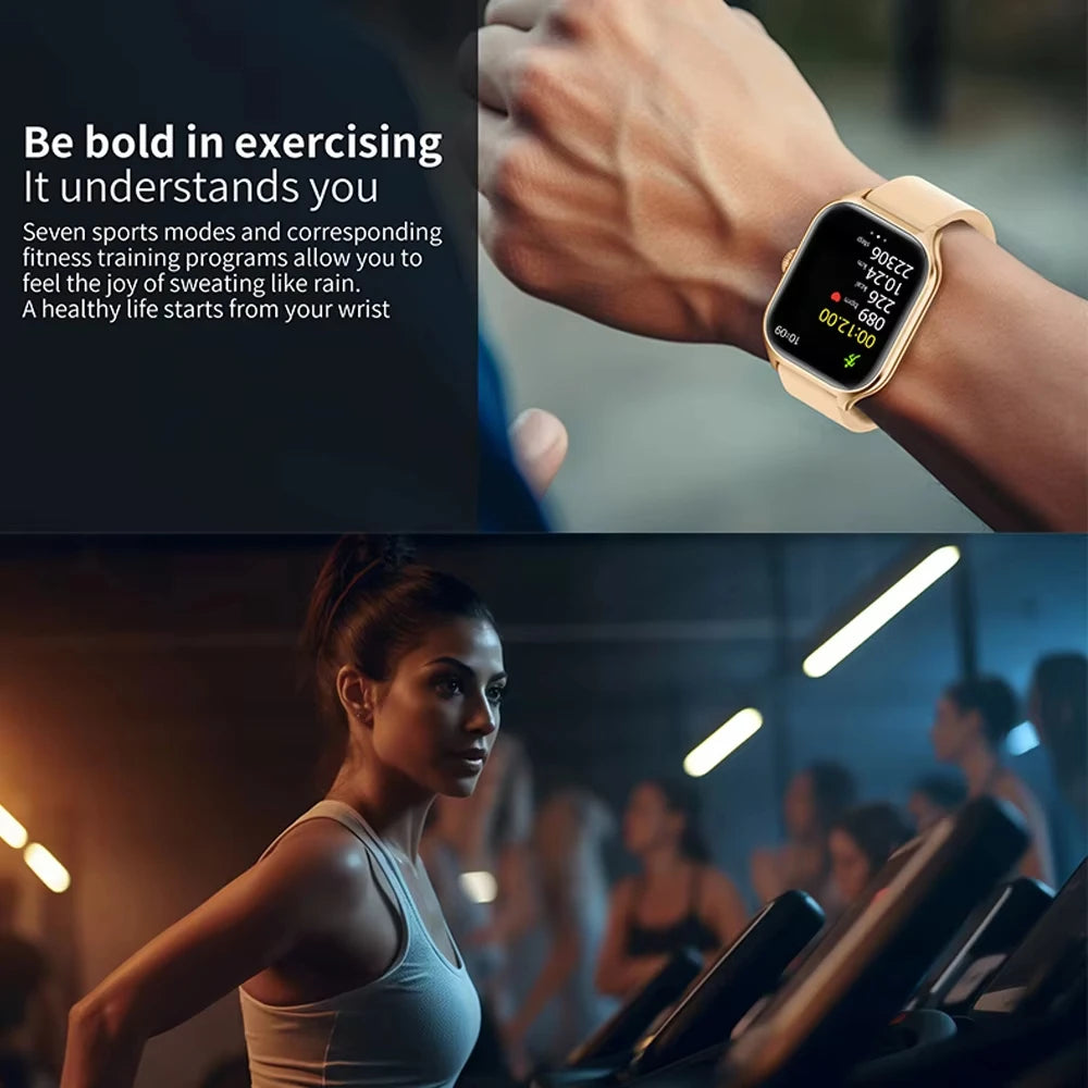 KESHUYOU New Smart Watch H9 Pro MAX 2.01-inch HD Display Bluetooth Call Message Alert Sports Mode Smartwatch For Men Women