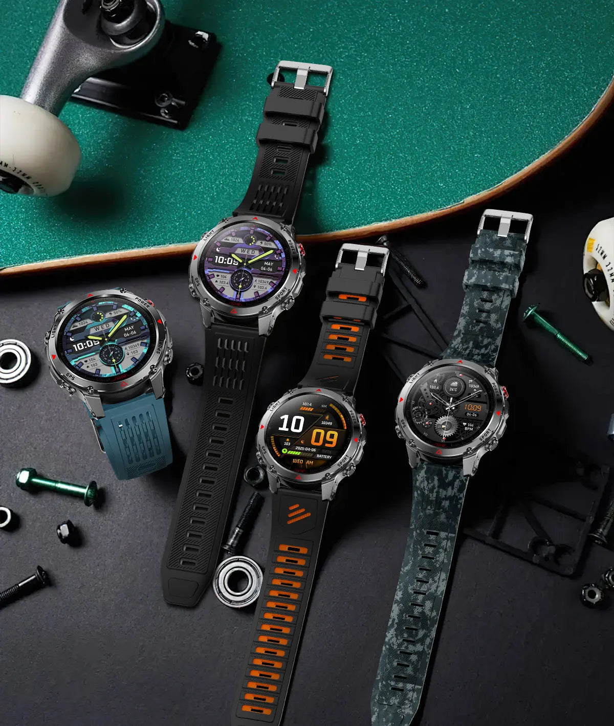 T-Rex 3 Pro Military Grade AGPS Smart Watch 10ATM Waterproof Dual-band GNSS Compass Altimeter AMOLED Swim Sports Smart Watch Men
