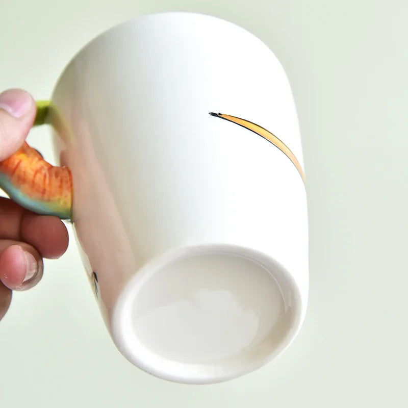 Creative Dinosaur Shaped Water Cup Cute Animal Ceramic Mug Office Water Cup Breakfast Cup Gift Coffee Mug Home Decoration