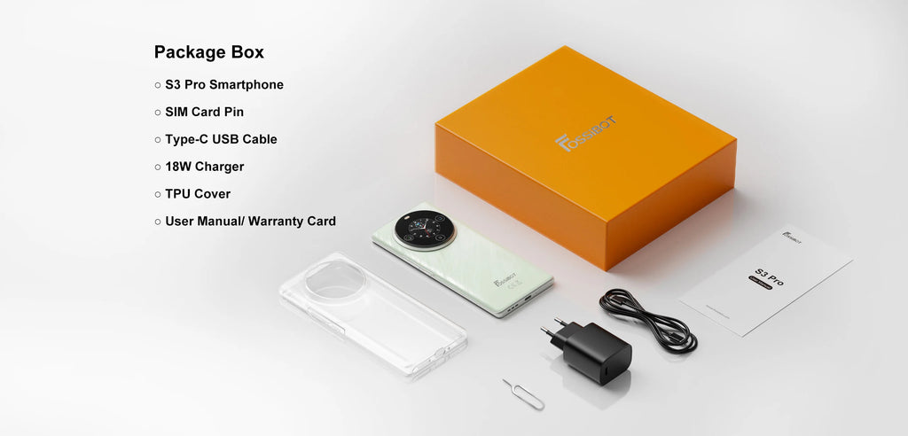 [World Premiere] FOSSiBOT S3 PRO Smartphone 6.67" AMOLED Display Android 14 Up to 20+128GB Mobile 8+64MP CAM NFC Cell Phone