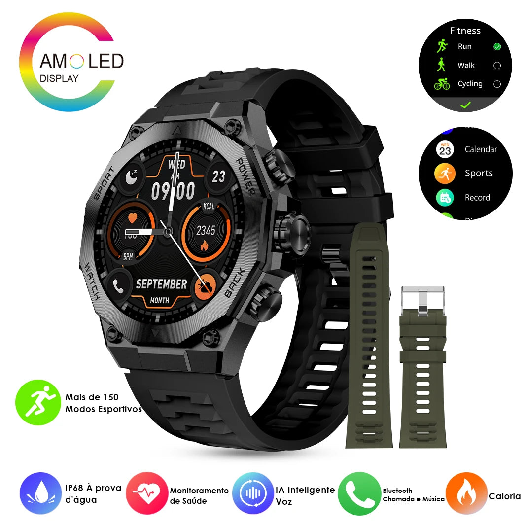 AURAFIT Free shipping Deportes ENERGY 2 SmartWatch Inhaled Llamades Información Recordator Hombres y Mujeres impermeable