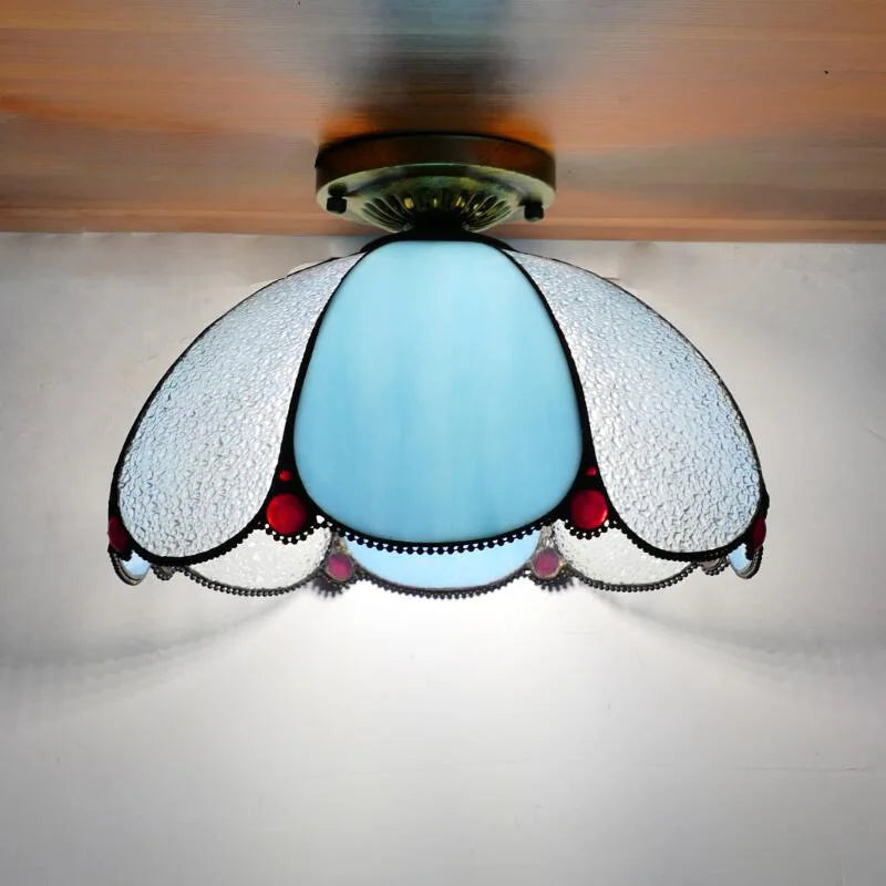 Tiffany Small Living Room Warm Bedroom Ceiling Lamp Modern Simple Living Room Lamps Creative Color Dining Room Lights
