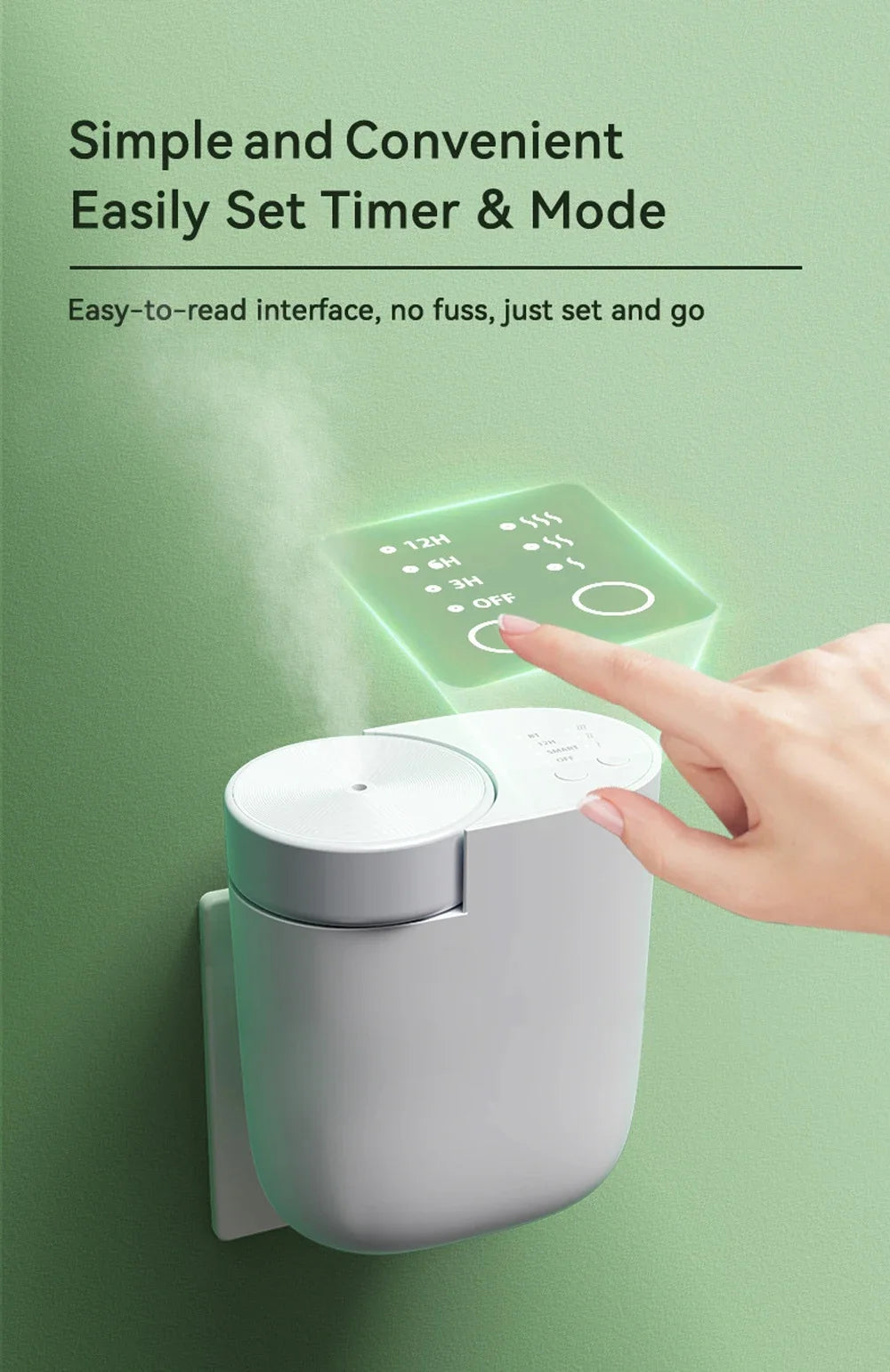 Plug in Wall Waterless Diffuser Room Fragrance Diffuser for Home Hotel Toilet Bathroom Wireless Portable Aromatherapy Diffuser