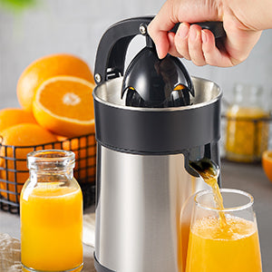 Electric Citrus Juicer Squeezer, Reemix Powerful Electric Orange Juicer With 2 Size Cone, Homemade Citrus Juicer Machine