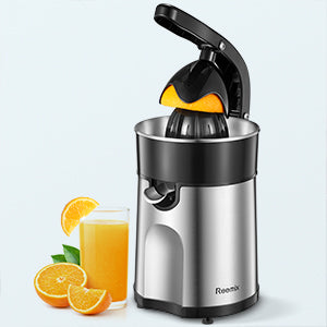 Electric Citrus Juicer Squeezer, Reemix Powerful Electric Orange Juicer With 2 Size Cone, Homemade Citrus Juicer Machine